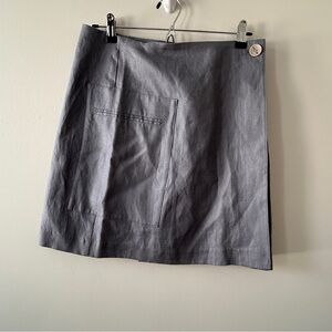 Contemporarine Women’s Size 4 Wrap Linen Skirt Grey
lined spring Minimal work